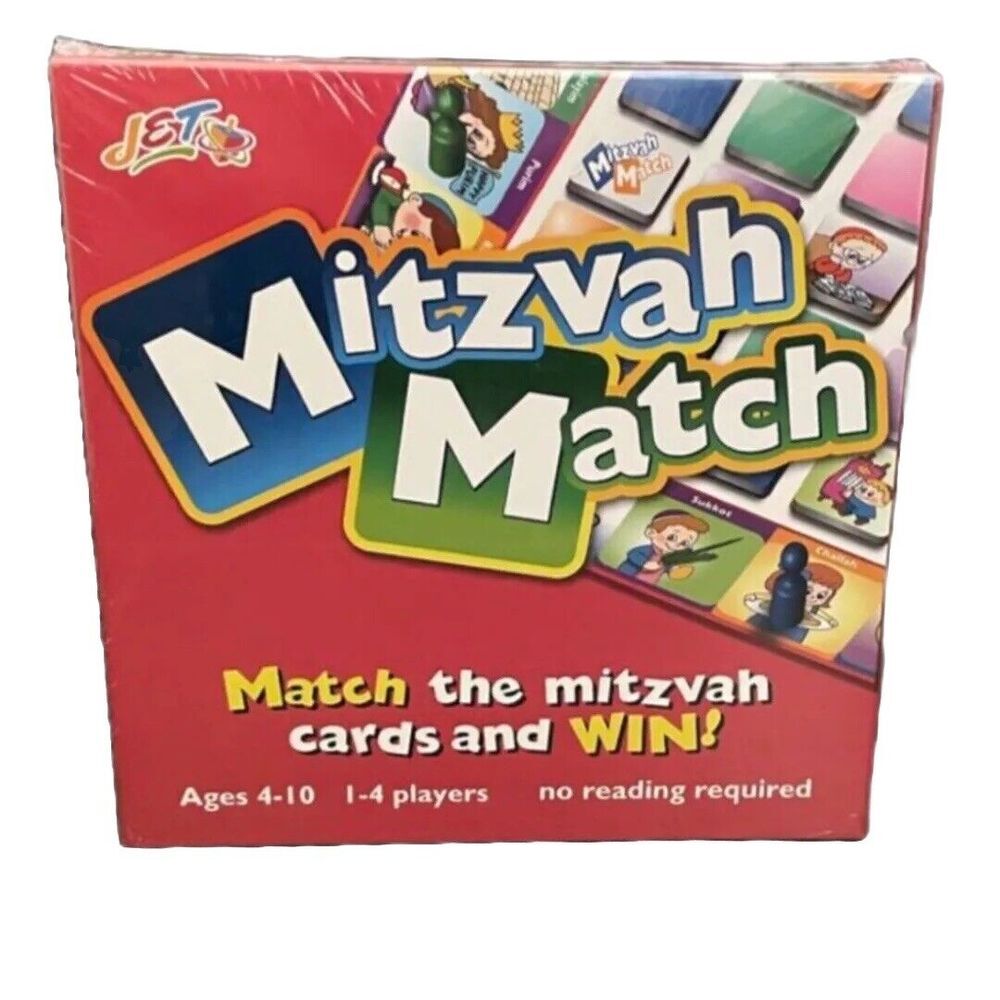Educational Toys Mitzvah Match Board‎ Game Ages 4-10 No Reading Required NIB